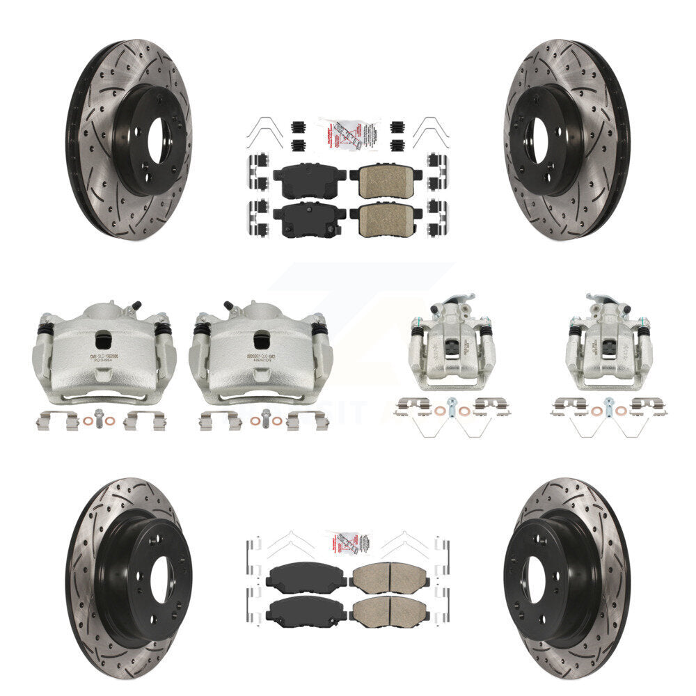 Transit Auto KCD-101234N Disc Brake Kit for 2008-2012 Honda Accord - Front and Rear product image