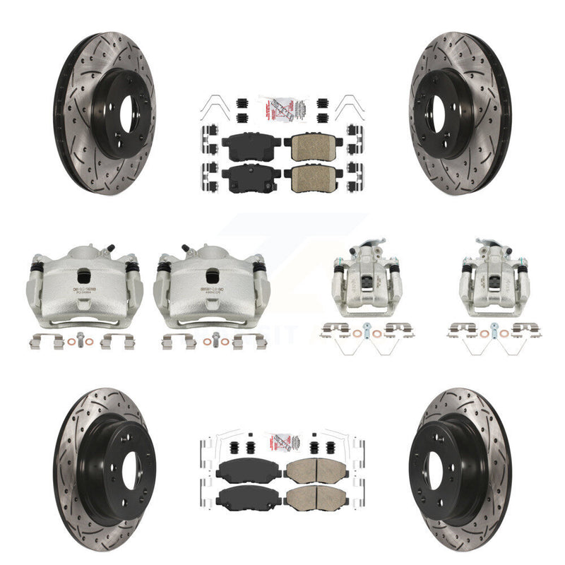 Transit Auto KCD-101236N Disc Brake Kit for 2008-2012 Honda Accord - Front and Rear product image