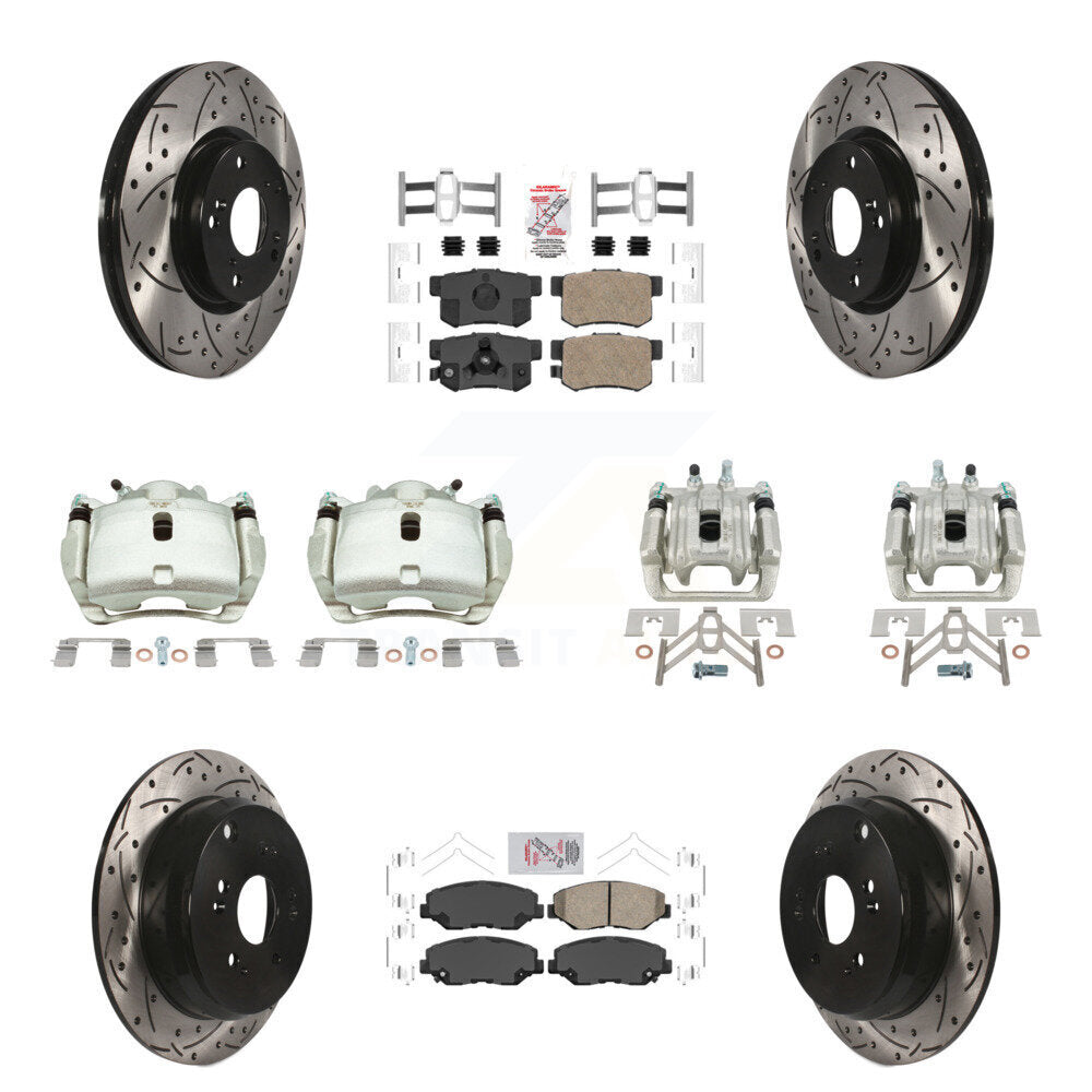 Transit Auto KCD-101238N Disc Brake Kit for 2005-2006 Honda CR-V - Front and Rear product image