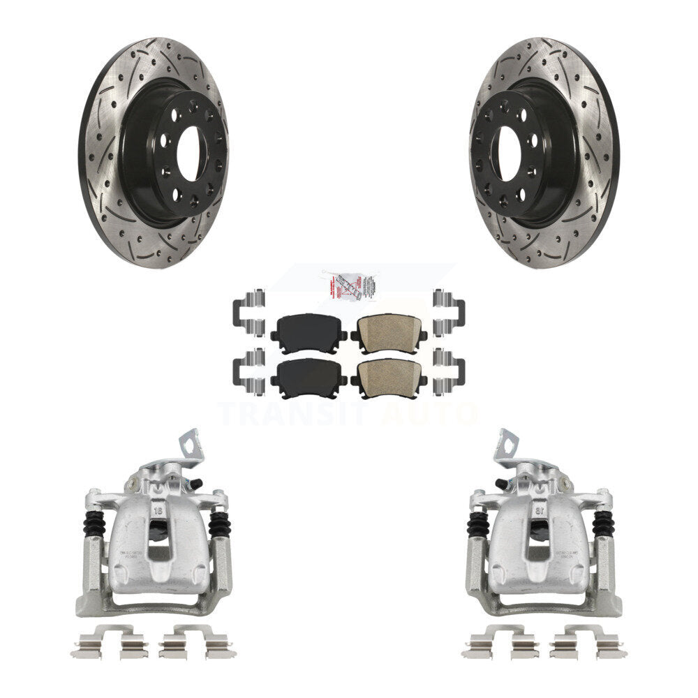 Transit Auto KCD-101254N Disc Brake Kit for 2009-2012 Volkswagen CC, Volkswagen Passat - Rear product image