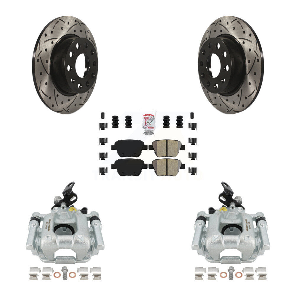 Transit Auto KCD-101263N Disc Brake Kit for 2010-2016 Volkswagen GTI, Volkswagen Beetle, Volkswagen Golf & more - Rear product image
