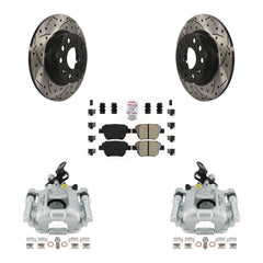 Transit Auto KCD-101263N Disc Brake Kit for 2010-2016 Volkswagen GTI, Volkswagen Beetle, Volkswagen Golf & more - Rear product image
