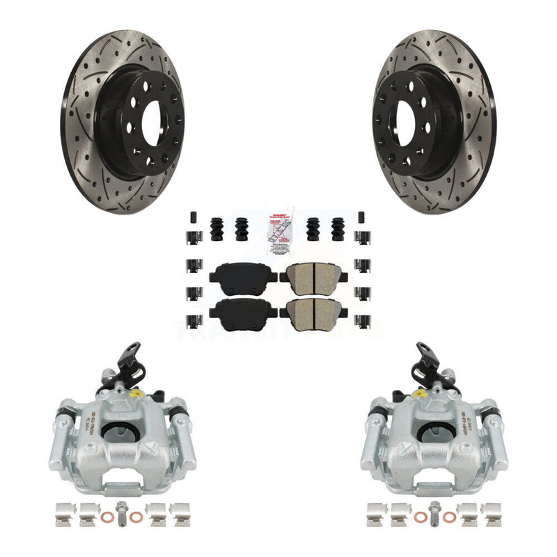 Transit Auto KCD-101263N Disc Brake Kit for 2010-2016 Volkswagen GTI, Volkswagen Beetle, Volkswagen Golf & more - Rear product image