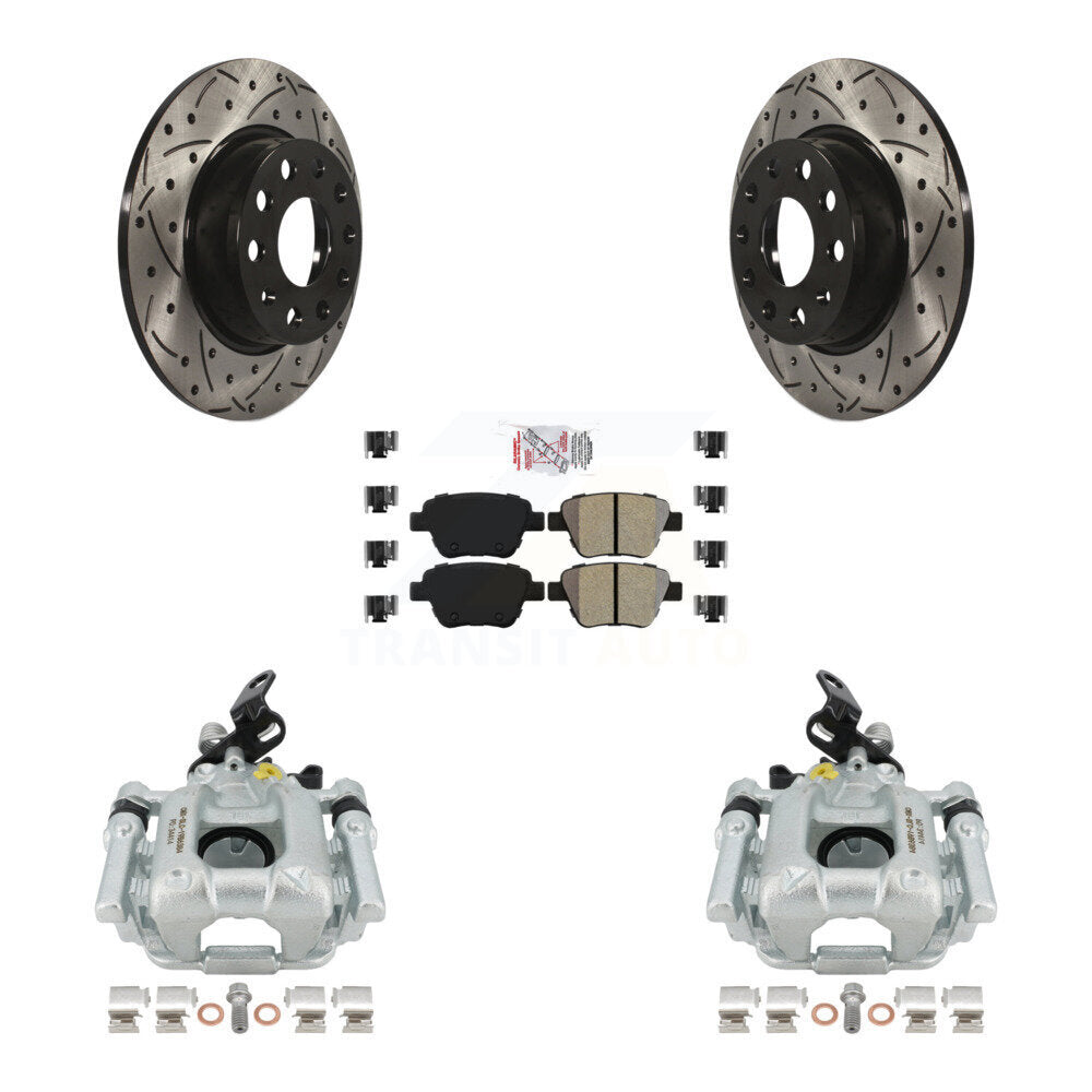 Transit Auto KCD-101264N Disc Brake Kit for 2010-2016 Volkswagen GTI, Volkswagen Beetle, Volkswagen Golf & more - Rear product image