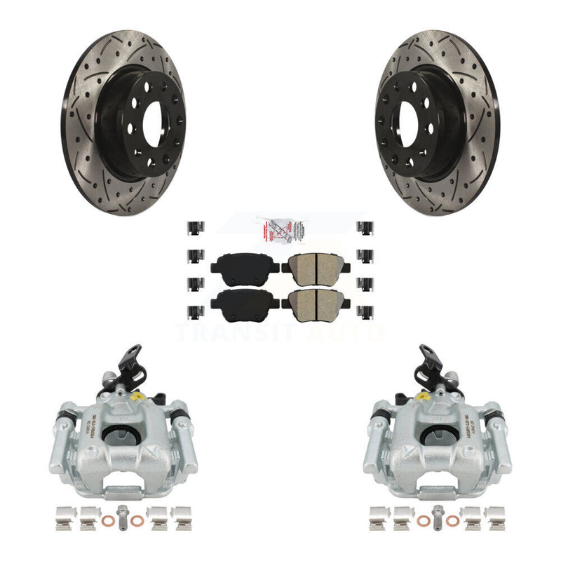 Transit Auto KCD-101264N Disc Brake Kit for 2010-2016 Volkswagen GTI, Volkswagen Beetle, Volkswagen Golf & more - Rear product image