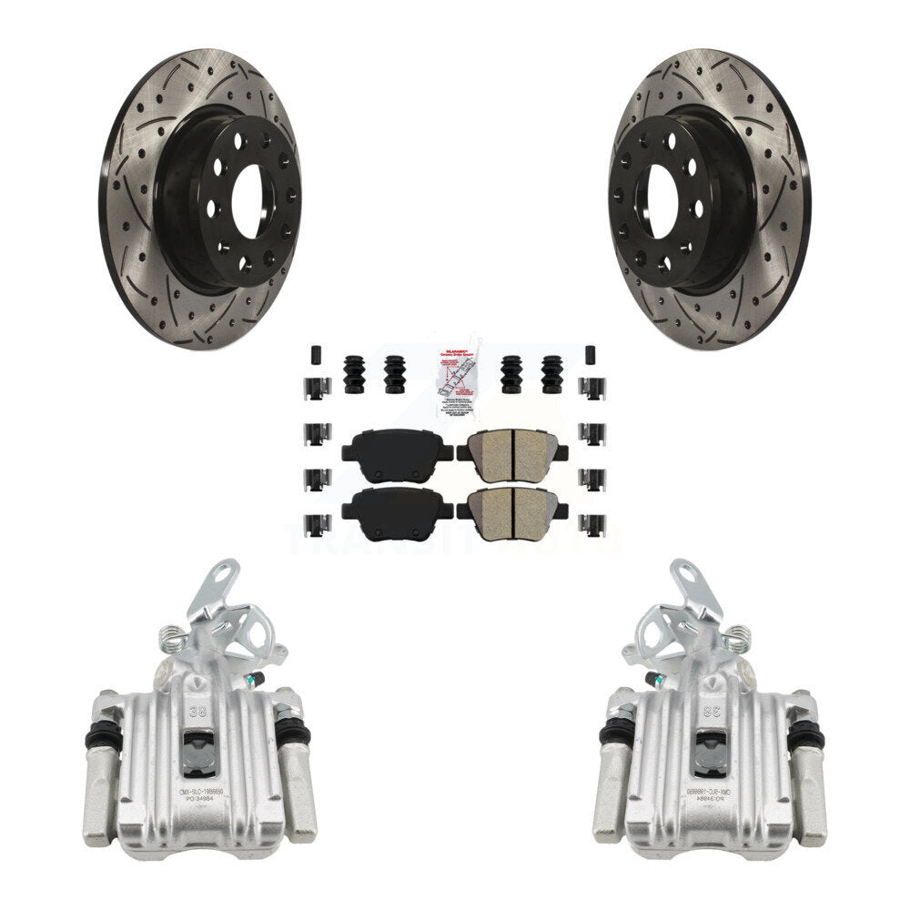 Transit Auto KCD-101265N Disc Brake Kit for 2011-2019 Volkswagen Beetle, Volkswagen Jetta, Volkswagen Golf - Rear product image