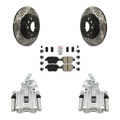Transit Auto KCD-101265N Disc Brake Kit for 2011-2019 Volkswagen Beetle, Volkswagen Jetta, Volkswagen Golf - Rear product image