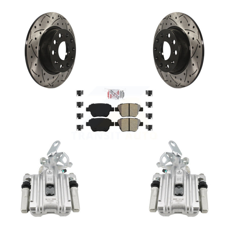 Transit Auto KCD-101266N Disc Brake Kit for 2011-2019 Volkswagen Beetle, Volkswagen Jetta, Volkswagen Golf - Rear product image