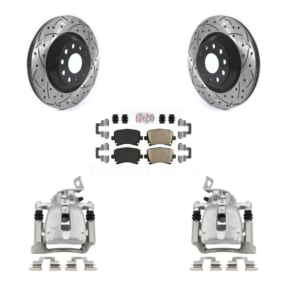 Transit Auto KCD-101269N Disc Brake Kit for 2009 Volkswagen CC, Volkswagen Passat, Volkswagen Passat CC - Rear product image