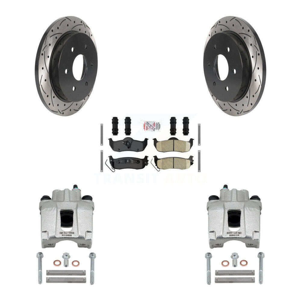 Transit Auto KCD-101297N Disc Brake Kit for 2004-2015 Nissan Armada, INFINITI QX56, Nissan Pathfinder Armada & more - Rear product image