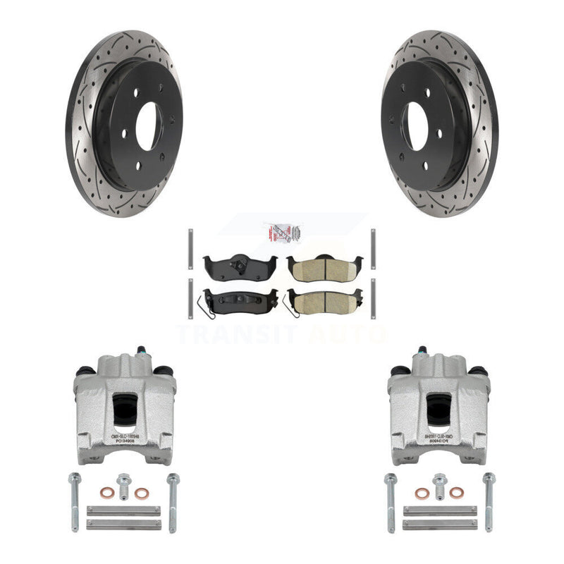 Transit Auto KCD-101298N Disc Brake Kit for 2004-2015 Nissan Armada, INFINITI QX56, Nissan Pathfinder Armada & more - Rear product image