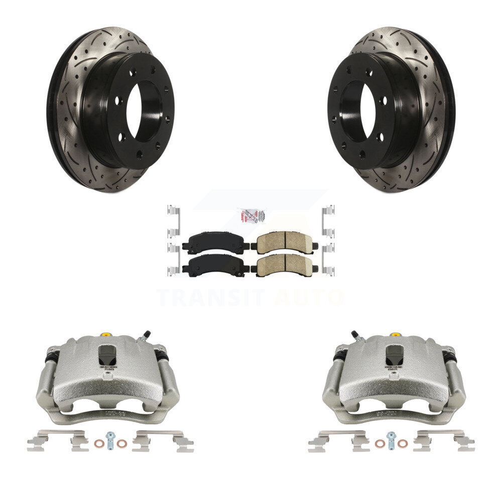 Transit Auto KCD-101323N Disc Brake Kit for 2005-2020 GMC Savana 2500, Chevrolet Express 2500, Chevrolet Express 3500 & more - Rear product image