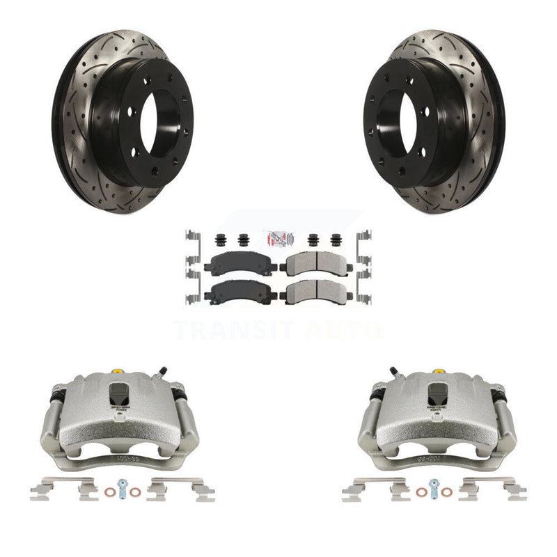 Transit Auto KCD-101324N Disc Brake Kit for 2005-2020 GMC Savana 2500, Chevrolet Express 2500, Chevrolet Express 3500 & more - Rear product image