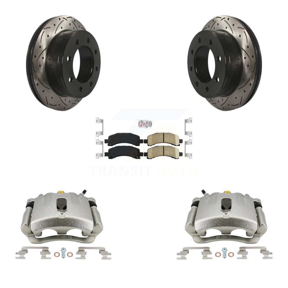 Transit Auto KCD-101325N Disc Brake Kit for 2003-2018 Chevrolet Express 2500, GMC Savana 2500, Chevrolet Express 3500 & more - Rear product image
