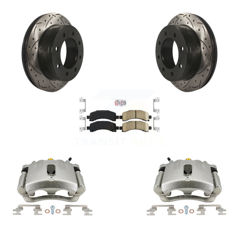 Transit Auto KCD-101325N Disc Brake Kit for 2003-2018 Chevrolet Express 2500, GMC Savana 2500, Chevrolet Express 3500 & more - Rear product image