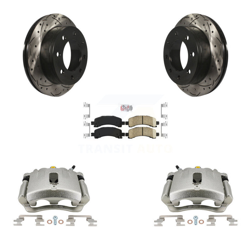 Transit Auto KCD-101327N Disc Brake Kit for 2007-2014 Chevrolet Express 3500, GMC Savana 3500, Chevrolet Express 2500 & more - Rear product image