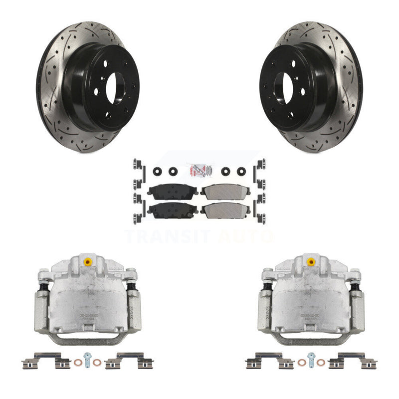 Transit Auto KCD-101341N Disc Brake Kit for 2007-2014 Chevrolet Silverado 1500, GMC Sierra 1500, Cadillac Escalade & more - Rear product image