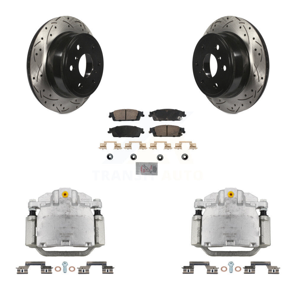 Transit Auto KCD-101343N Disc Brake Kit for 2014-2020 Chevrolet Suburban, Chevrolet Silverado 1500 LD, GMC Sierra 1500 Limited & more - Rear product image