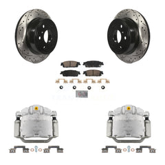 Transit Auto KCD-101343N Disc Brake Kit for 2014-2020 Chevrolet Suburban, Chevrolet Silverado 1500 LD, GMC Sierra 1500 Limited & more - Rear product image