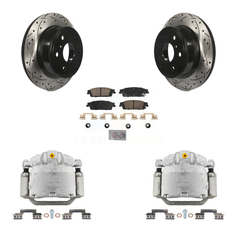 Transit Auto KCD-101343N Disc Brake Kit for 2014-2020 Chevrolet Suburban, Chevrolet Silverado 1500 LD, GMC Sierra 1500 Limited & more - Rear product image