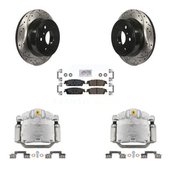 Transit Auto KCD-101344N Disc Brake Kit for 2014-2020 Chevrolet Suburban, Chevrolet Silverado 1500 LD, GMC Sierra 1500 Limited & more - Rear product image