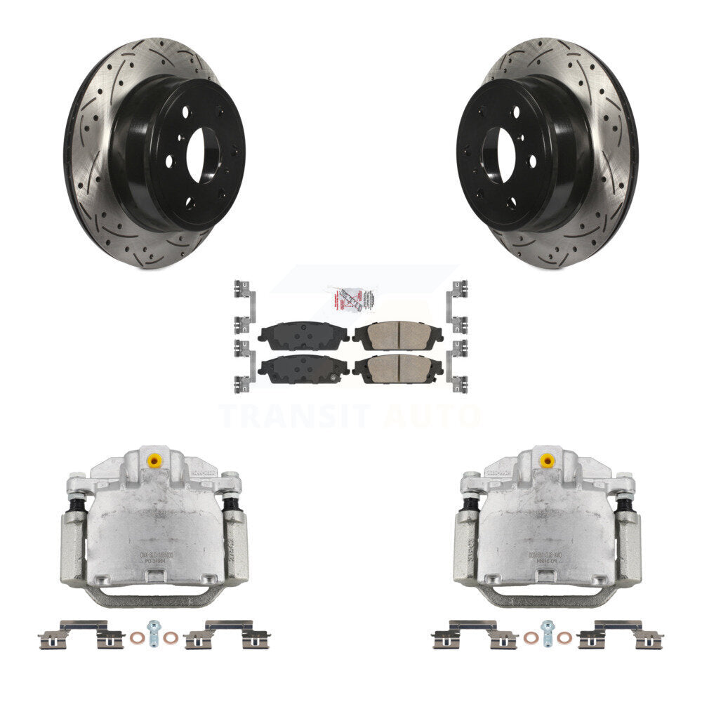 Transit Auto KCD-101345N Disc Brake Kit for 2014-2020 Chevrolet Suburban, Chevrolet Silverado 1500 LD, GMC Sierra 1500 Limited & more - Rear product image