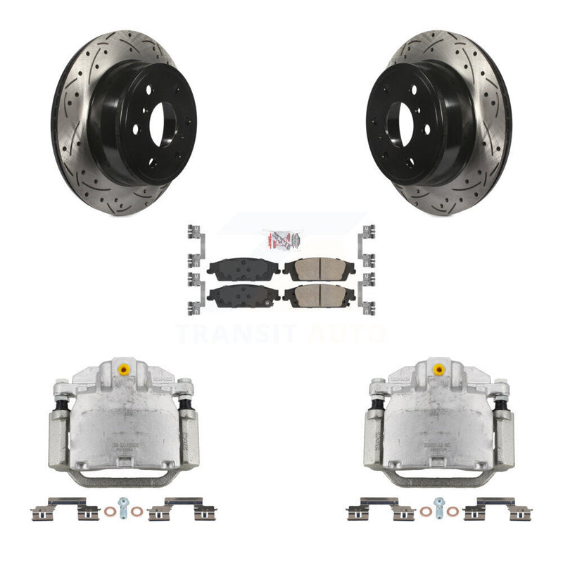 Transit Auto KCD-101345N Disc Brake Kit for 2014-2020 Chevrolet Suburban, Chevrolet Silverado 1500 LD, GMC Sierra 1500 Limited & more - Rear product image