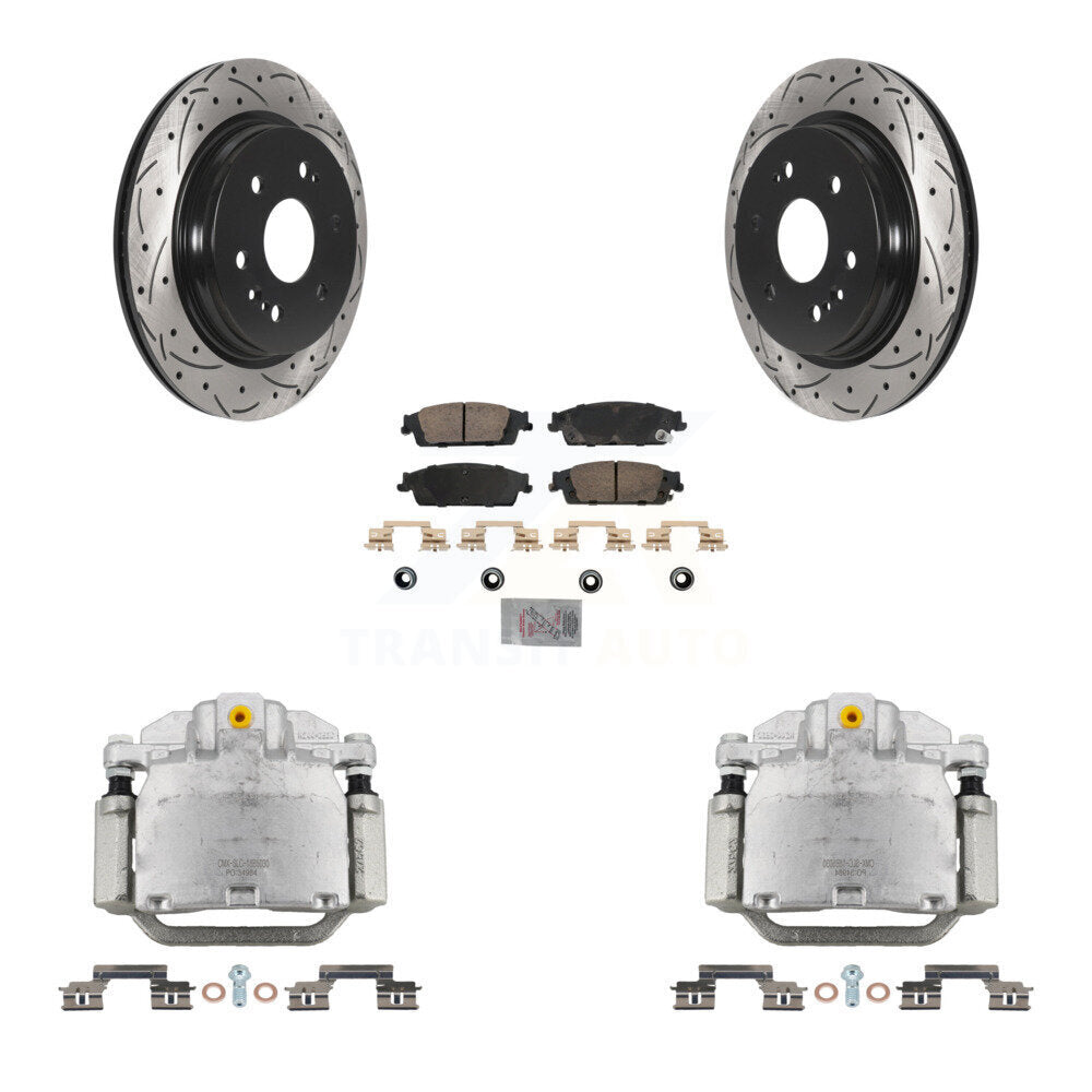 Transit Auto KCD-101358N Disc Brake Kit for 2019 Chevrolet Silverado 1500 LD, GMC Sierra 1500 Limited - Rear product image