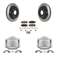 Transit Auto KCD-101358N Disc Brake Kit for 2019 Chevrolet Silverado 1500 LD, GMC Sierra 1500 Limited - Rear product image