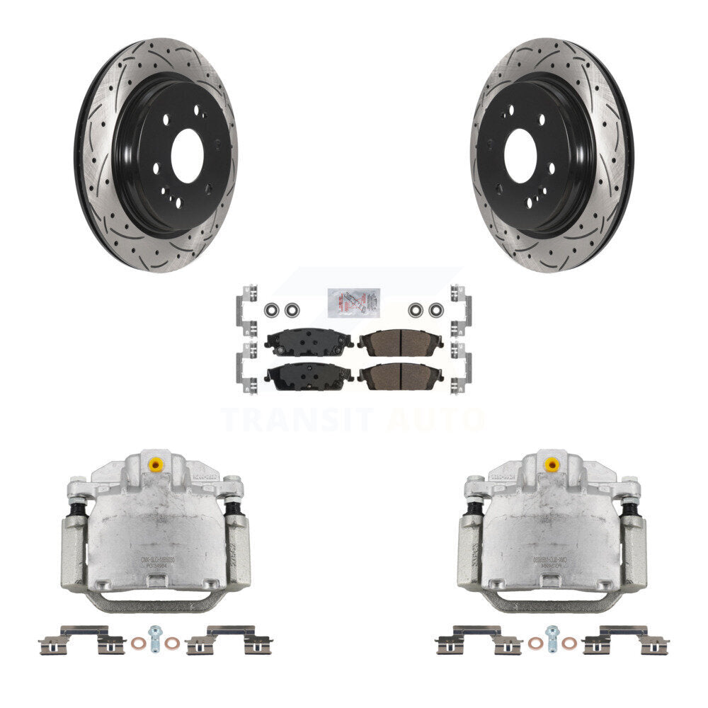 Transit Auto KCD-101359N Disc Brake Kit for 2019 Chevrolet Silverado 1500 LD, GMC Sierra 1500 Limited - Rear product image