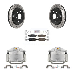 Transit Auto KCD-101359N Disc Brake Kit for 2019 Chevrolet Silverado 1500 LD, GMC Sierra 1500 Limited - Rear product image