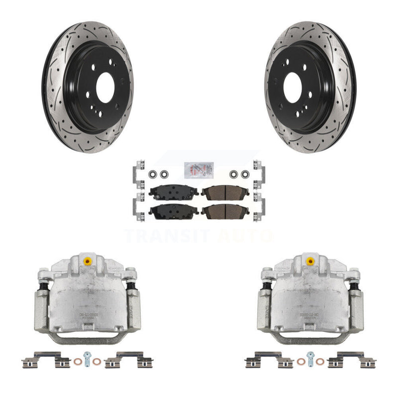 Transit Auto KCD-101359N Disc Brake Kit for 2019 Chevrolet Silverado 1500 LD, GMC Sierra 1500 Limited - Rear product image