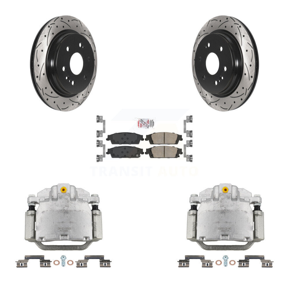 Transit Auto KCD-101360N Disc Brake Kit for 2019 Chevrolet Silverado 1500 LD, GMC Sierra 1500 Limited - Rear product image