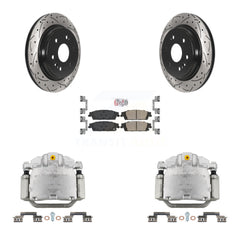 Transit Auto KCD-101360N Disc Brake Kit for 2019 Chevrolet Silverado 1500 LD, GMC Sierra 1500 Limited - Rear product image