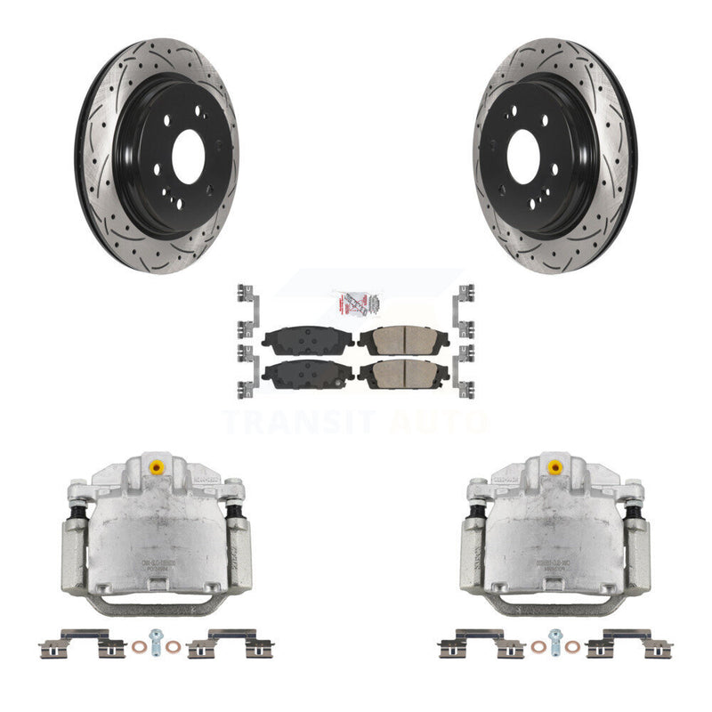 Transit Auto KCD-101360N Disc Brake Kit for 2019 Chevrolet Silverado 1500 LD, GMC Sierra 1500 Limited - Rear product image