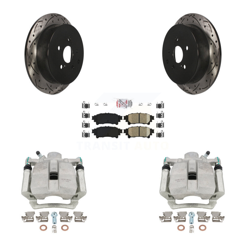 Transit Auto KCD-101375N Disc Brake Kit for 2012-2020 Toyota Highlander, Lexus RX350, Lexus RX450h & more - Rear product image