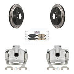 Transit Auto KCD-101377N Disc Brake Kit for 2007-2017 GMC Acadia Limited, Chevrolet Traverse, Buick Enclave & more - Rear product image