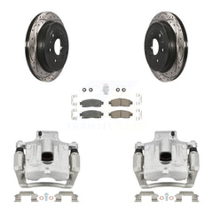 Transit Auto KCD-101378N Disc Brake Kit for 2007-2017 GMC Acadia Limited, Chevrolet Traverse, Buick Enclave & more - Rear product image
