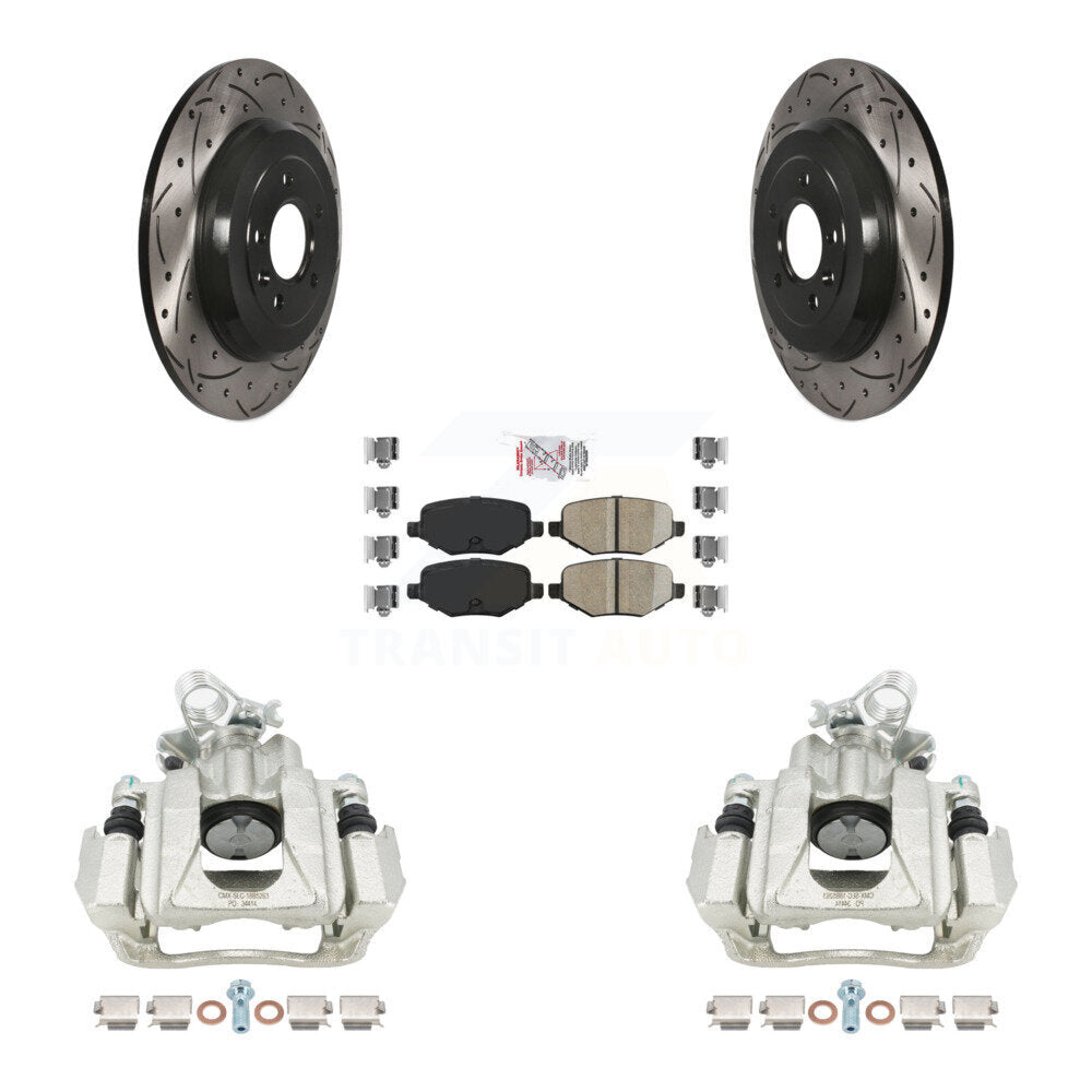 Transit Auto KCD-101381N Disc Brake Kit for 2010-2019 Ford Explorer, Ford Taurus, Ford Flex & more - Rear product image