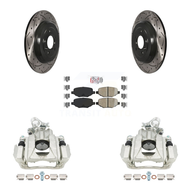 Transit Auto KCD-101381N Disc Brake Kit for 2010-2019 Ford Explorer, Ford Taurus, Ford Flex & more - Rear product image