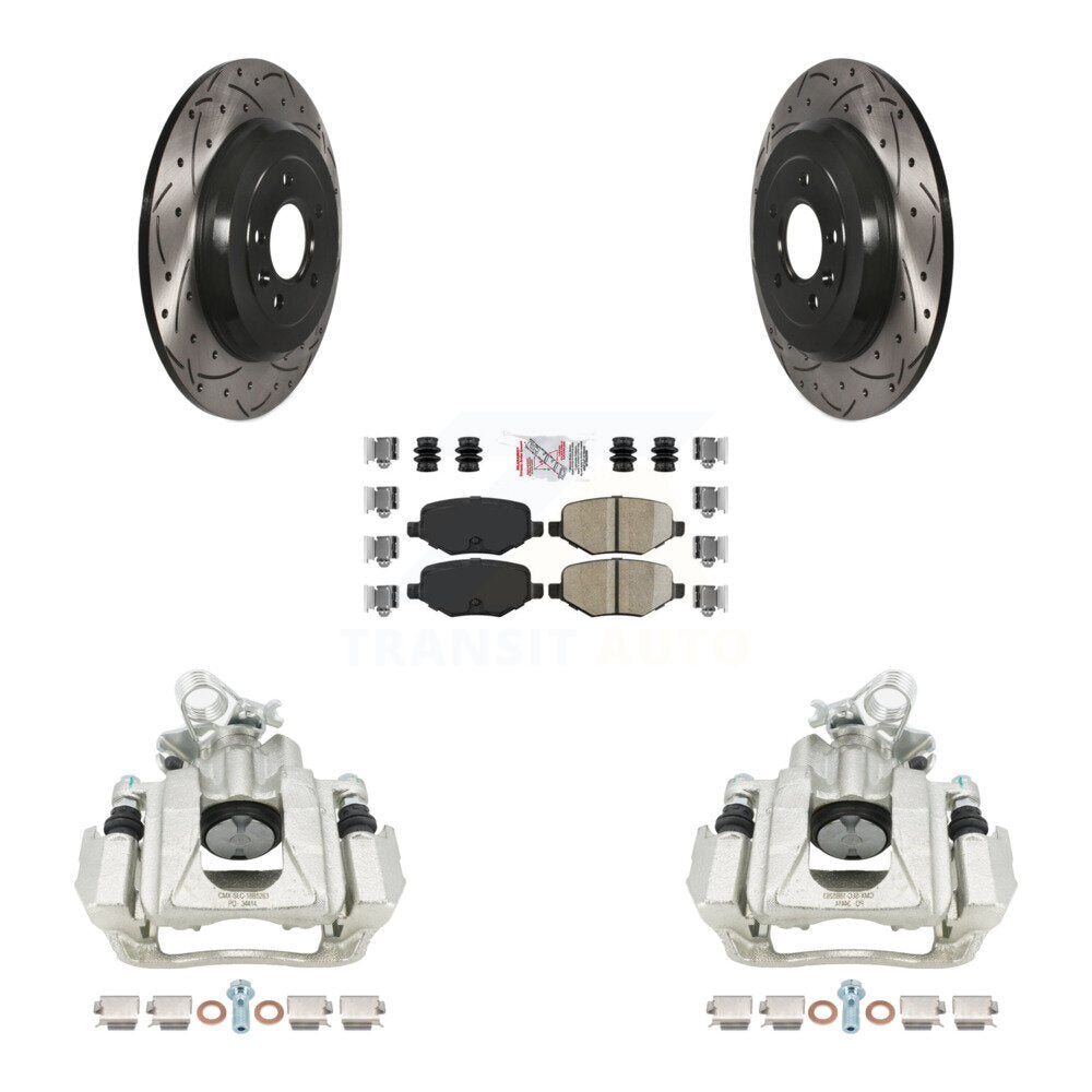 Transit Auto KCD-101382N Disc Brake Kit for 2010-2019 Ford Explorer, Ford Taurus, Ford Flex & more - Rear product image