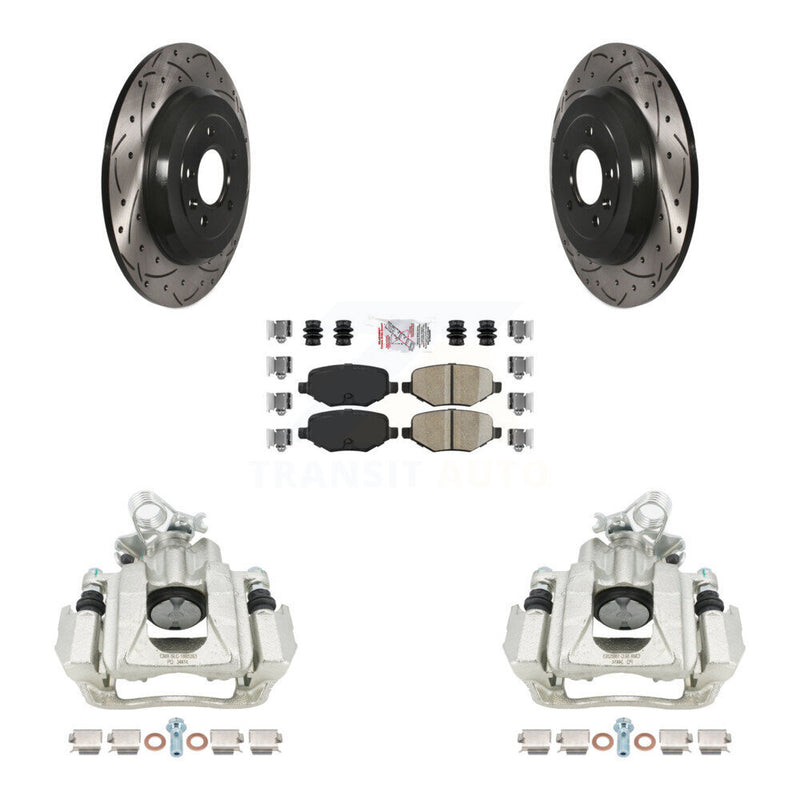 Transit Auto KCD-101382N Disc Brake Kit for 2010-2019 Ford Explorer, Ford Taurus, Ford Flex & more - Rear product image