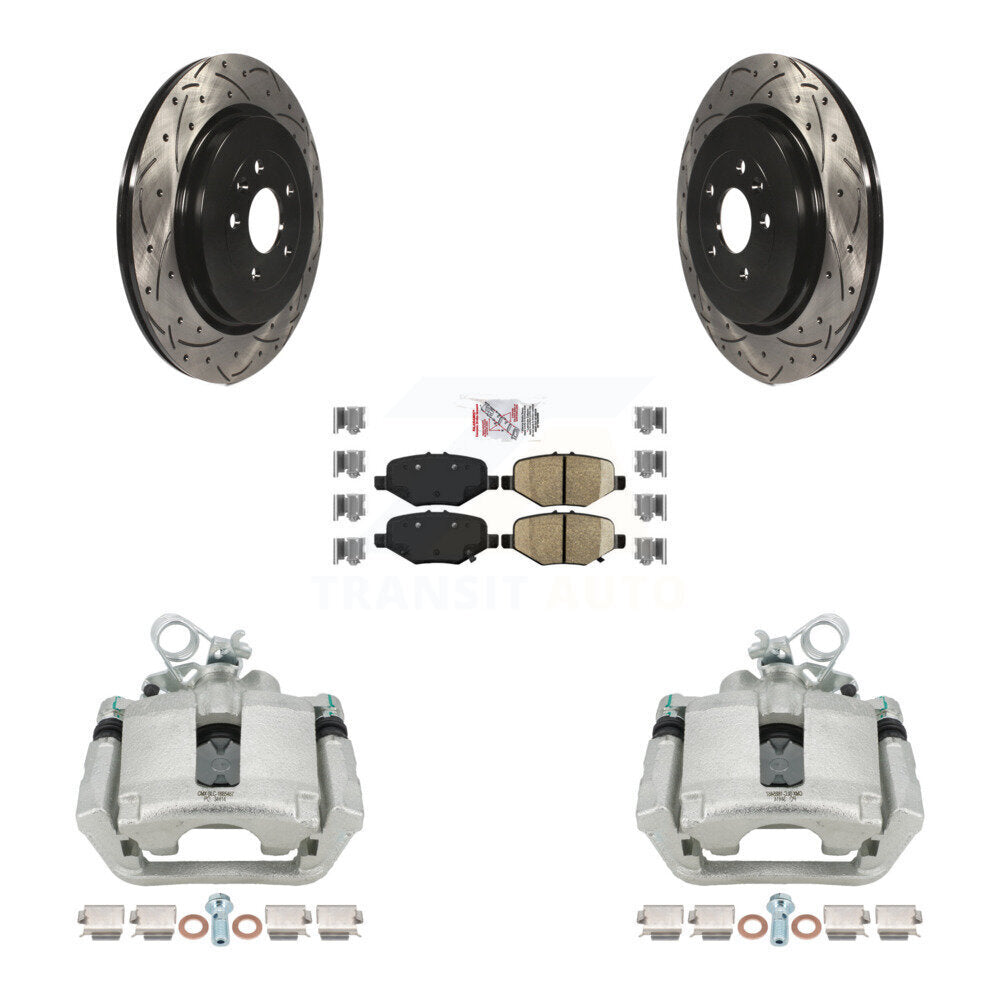 Transit Auto KCD-101385N Disc Brake Kit for 2013-2019 Ford Taurus, Ford Explorer, Ford Special Service Police Sedan & more - Rear product image