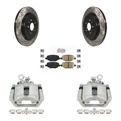 Transit Auto KCD-101385N Disc Brake Kit for 2013-2019 Ford Taurus, Ford Explorer, Ford Special Service Police Sedan & more - Rear product image