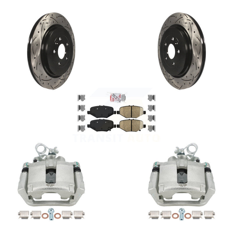 Transit Auto KCD-101385N Disc Brake Kit for 2013-2019 Ford Taurus, Ford Explorer, Ford Special Service Police Sedan & more - Rear product image