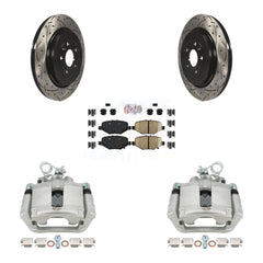 Transit Auto KCD-101386N Disc Brake Kit for 2013-2019 Ford Taurus, Ford Explorer, Ford Special Service Police Sedan & more - Rear product image