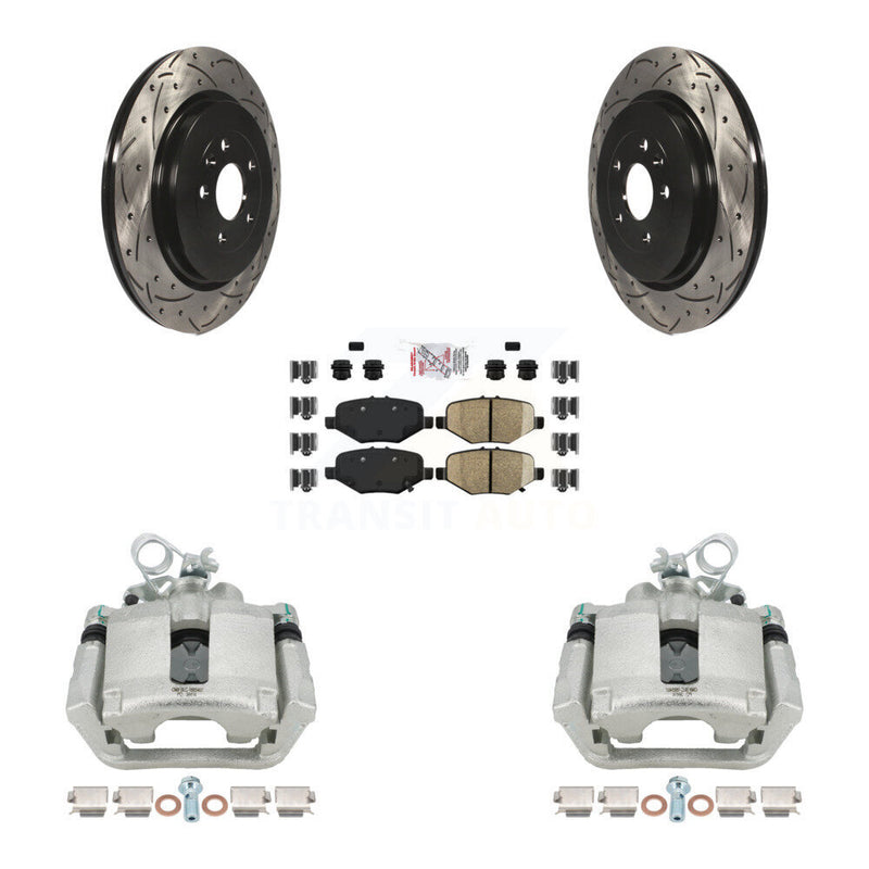Transit Auto KCD-101386N Disc Brake Kit for 2013-2019 Ford Taurus, Ford Explorer, Ford Special Service Police Sedan & more - Rear product image