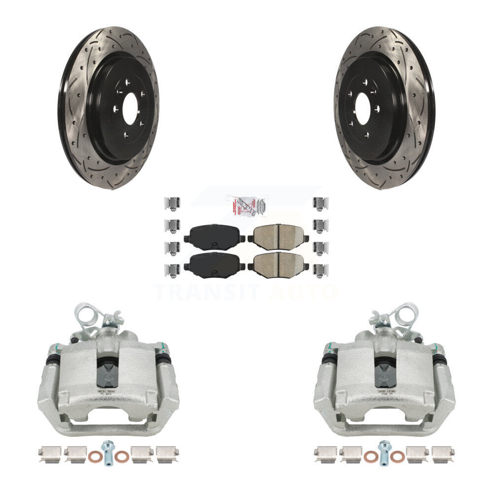 Transit Auto KCD-101393N Disc Brake Kit for 2013-2019 Ford Taurus, Ford Explorer, Lincoln MKS & more - Rear product image