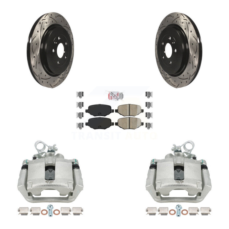 Transit Auto KCD-101393N Disc Brake Kit for 2013-2019 Ford Taurus, Ford Explorer, Lincoln MKS & more - Rear product image