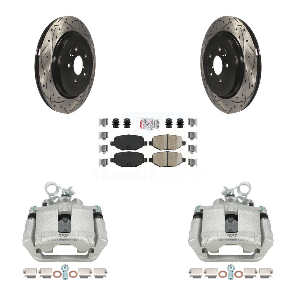 Transit Auto KCD-101394N Disc Brake Kit for 2013-2019 Ford Taurus, Ford Explorer, Lincoln MKS & more - Rear product image
